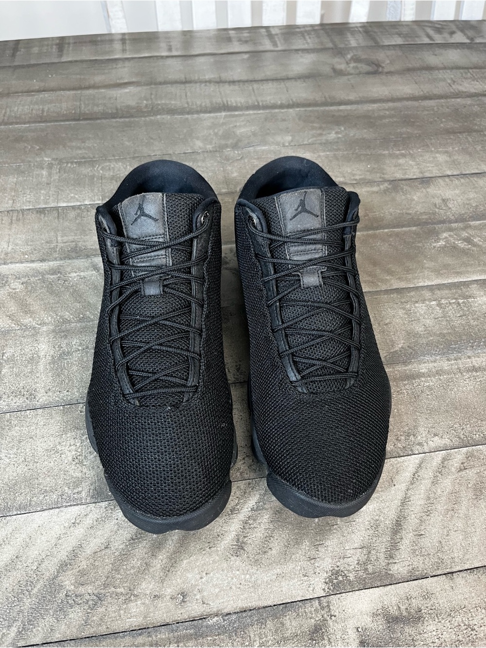 Nike Air Jordan Horizon Triple Black Sz 11.5 - Picture 3 of 5